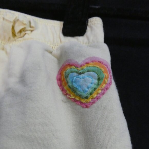 BABY GAP - Toddler | 18-24 months | Children's Yellow Sweatpants | Heart Patch - Picture 5 of 12